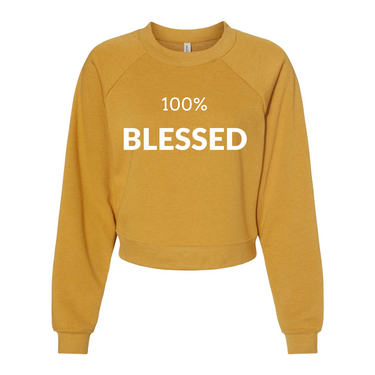 Blessed Pullover Fleece Mid Length Orange